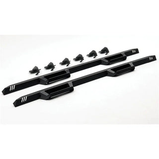 N-Fab EPYX Cab Length Drop Down Step System Textured Black: Jeep Wrangler (07-26)