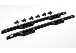 N-Fab EPYX Cab Length Drop Down Step System Textured Black: Jeep Wrangler (07-26)