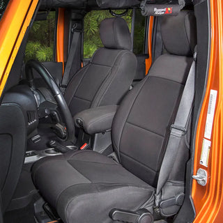 Rugged Ridge Neoprene Seat Cover Kit (F&R): Jeep Wrangler (07-18) - Black