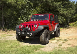 Rugged Ridge Spartan Front Bumper w/ Overrider: Fits Most Jeep Wrangler JK Models (2007-2018)