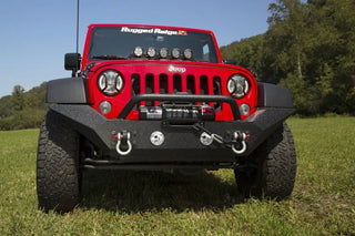 Rugged Ridge Spartan Front Bumper w/ Overrider: Fits Most Jeep Wrangler JK Models (2007-2018)