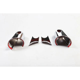 Rugged Ridge Chrome Mirror Arm Covers: Fits Most Jeep Wrangler JK Models (2007-2018)