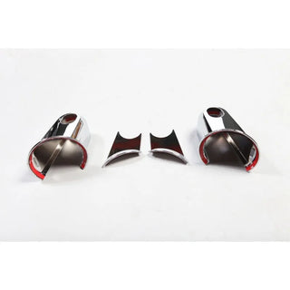 Rugged Ridge Chrome Mirror Arm Covers: Fits Most Jeep Wrangler JK Models (2007-2018)