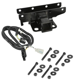 Rugged Ridge Receiver Hitch Kit w/ Wiring Harness: Fits Most Jeep Wrangler Models (2007-2018)