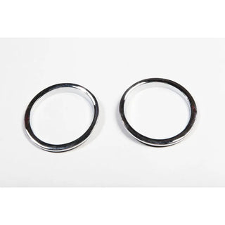 Rugged Ridge Chrome Turn Signal Bezel Trim: Fits Most Jeep Wrangler JK Models (2007-2018)