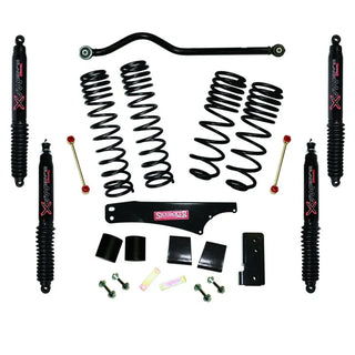 Skyjacker Long Travel 3.5-4in Lift Kit w/ Black Max Shocks (F&R): Jeep Wrangler (07-18)