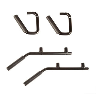 Rugged Ridge Steel Grab Handles Kit (F&R): Jeep Wrangler (07-18) / Grand Cherokee (05-10) w/ Hardware - Black