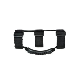 Rugged Ridge Steel Grab Handles Kit (F&R): Jeep Wrangler (07-18) / Grand Cherokee (05-10) w/ Hardware - Black