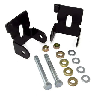 Rugged Ridge Black Powder Coated Steel Front Lower Control Arm Skid Plates (FRONT): Jeep Wrangler (07-18) / Grand Cherokee (05-10) - Black