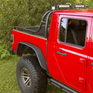 Rugged Ridge Steel Tube Rear Fenders: Fits Most Jeep Wrangler JK Models (2007-2018) - Matte Black