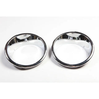 Rugged Ridge Chrome Headlight Bezels: Fits Most Jeep Wrangler Models (2007-2018)
