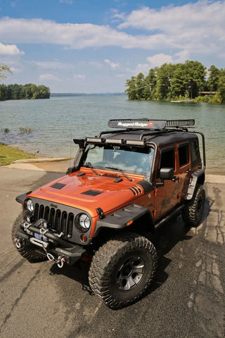 Rugged Ridge Performance Vented Hood: Fits Most Jeep Wrangler JK Models (2007-2018)