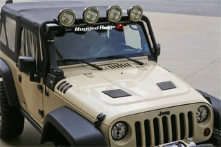 Rugged Ridge Performance Vented Hood: Fits Most Jeep Wrangler JK Models (2007-2018)