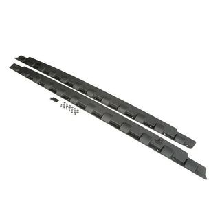 Rugged Ridge Matte Black Polycarbonate Rocker Guard Kit: Jeep Wrangler JK 4-Door (07-18)