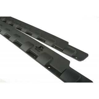Rugged Ridge Matte Black Polycarbonate Rocker Guard Kit: Jeep Wrangler JK 4-Door (07-18)