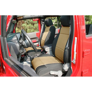 Rugged Ridge Neoprene Seat Cover Kit (F&R): Jeep Wrangler (07-18) / Grand Cherokee (05-10)