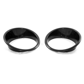 Rugged Ridge Black Headlight Bezels: Fits Most Jeep Wrangler Models (2007-2018)