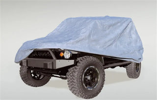 Rugged Ridge Three Layer Full Car Cover: Fits Most Jeep Wrangler Models (2007-2018) - Gray