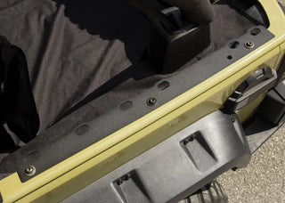 Rugged Ridge Trail Anchor Rail Kit: Fits Most Jeep Wrangler Models (2007-2018) - Black Powder Coat