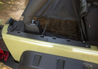 Rugged Ridge Trail Anchor Rail Kit: Fits Most Jeep Wrangler Models (2007-2018) - Black Powder Coat