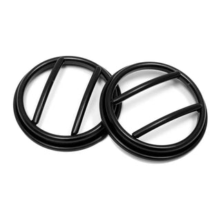 Rugged Ridge Black Powder Coated Euro Fog Light Guards: Fits Most Jeep Wrangler Models (2007-2018)