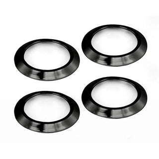 Rugged Ridge Black Billet Aluminum AC Vent Bezels: Fits Most Jeep Wrangler Models (2007-2018)