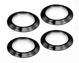 Rugged Ridge Black Billet Aluminum AC Vent Bezels: Fits Most Jeep Wrangler Models (2007-2018)