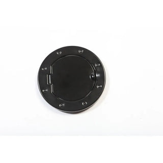 Rugged Ridge Black Non-Locking Gas Cap Door: Fits Most Jeep Wrangler Models (2007-2018) w/ Hardware
