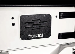 Rugged Ridge Tire Carrier Delete Plate: Fits Most Jeep Wrangler Models (2007-2018)