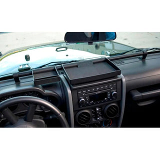 Rugged Ridge Dash Organizer Tray: Fits Most Jeep Wrangler Models (2007-2018) - Black