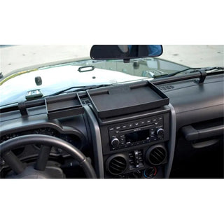 Rugged Ridge Dash Organizer Tray: Fits Most Jeep Wrangler Models (2007-2018) - Black