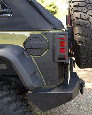 Rugged Ridge XHD Corner Guard Rear: Fits Most Jeep Wrangler Models (2007-2018)
