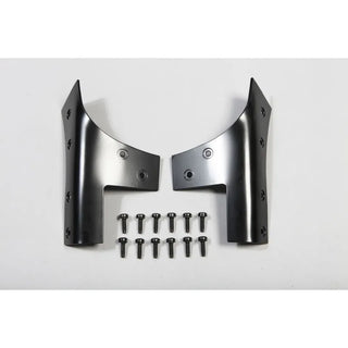 Rugged Ridge Black Powder-Coated Windshield Hinges (F&R): Fits Jeep Wrangler JK (07-18) w/ Hardware