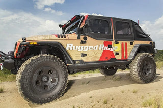 Rugged Ridge XHD Steel Rock Sliders: Jeep Wrangler / Grand Cherokee (07-18 / 05-10)