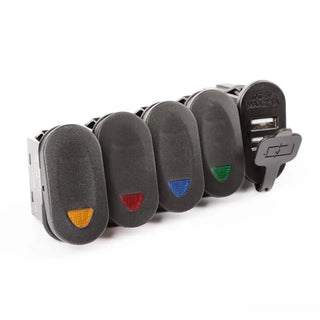 Rugged Ridge Lower Switch Panel Kit: Fits Most Jeep Wrangler Models (2007-2018)
