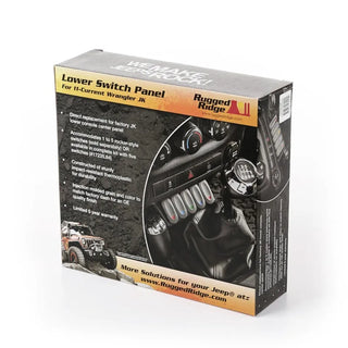 Rugged Ridge Lower Switch Panel Kit: Fits Most Jeep Wrangler Models (2007-2018)