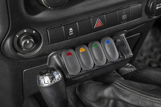 Rugged Ridge Lower Switch Panel Kit: Fits Most Jeep Wrangler Models (2007-2018)