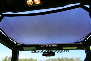 Rugged Ridge Eclipse Sun Shade (FRONT): Fits Most Jeep Wrangler Models (2007-2018) w/ Mesh Carry Bag