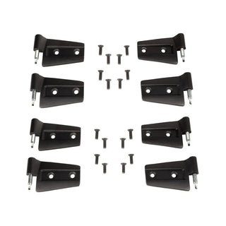 Rugged Ridge Black Powder Coated Door Hinge Kit: Fits Most Jeep Wrangler JK Models (2007-2018)