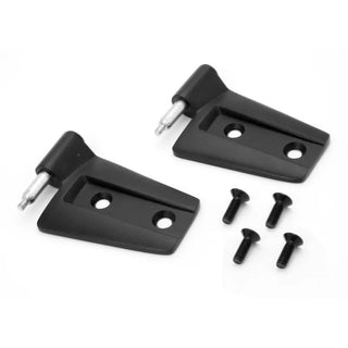 Rugged Ridge Black Left Door Hinge Set: Fits Most Jeep Wrangler Models (2007-2018)