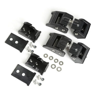 Rugged Ridge Textured Black Aluminum Hood Catches: Fits Most Jeep Wrangler Models (2007-2018)