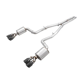 AWE Touring Edition Cat-Back Exhaust (Black Tips): Dodge Challenger 5.7L Hemi 2017 - 2023