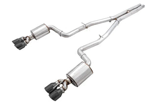 AWE Touring Edition Catback Exhaust Quad Tips (REAR): Dodge Challenger 2015-2023 6.4L/6.2L HEMI
