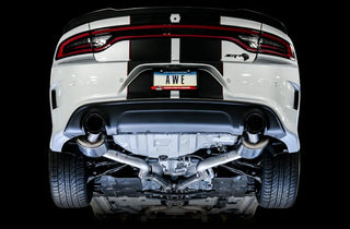 AWE Touring Edition Cat-Back Exhaust (Black Tips): Dodge Charger 5.7L Hemi 2017 - 2023