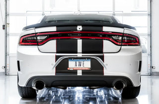 AWE Touring Edition Cat-Back Exhaust (Black Tips): Dodge Charger 5.7L Hemi 2017 - 2023