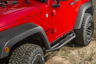 Rugged Ridge RRC Side Armor Guard Plates: Jeep Wrangler (07-18) w/ Textured Black