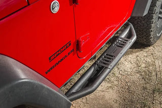 Rugged Ridge RRC Side Armor Guard Plates: Jeep Wrangler (07-18) w/ Textured Black