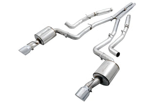 AWE Touring Edition Cat-Back Exhaust (Polished Tips): Dodge Charger 5.7L Hemi 2017 - 2023
