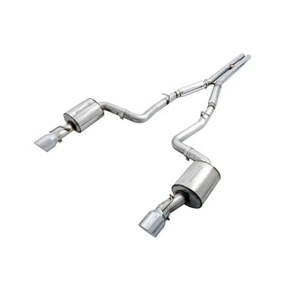 AWE Touring Cat-Back Exhaust (Polished Tips): Dodge Charger (15-23) 6.4L 392 & 6.2L Hellcat