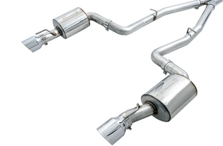 AWE Touring Cat-Back Exhaust (Polished Tips): Dodge Charger (15-23) 6.4L 392 & 6.2L Hellcat